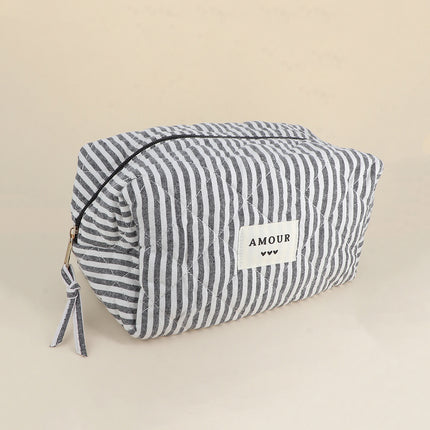 Grande trousse - en coton/polyester - 23 x 12 x 14 cm