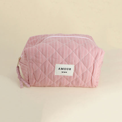 Grande trousse - en coton/polyester - 23 x 12 x 14 cm