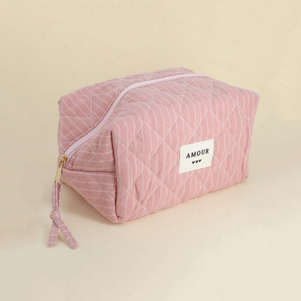 Grande trousse - en coton/polyester - 23 x 12 x 14 cm