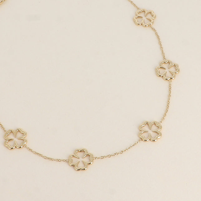 Collier - trèfles ajourés