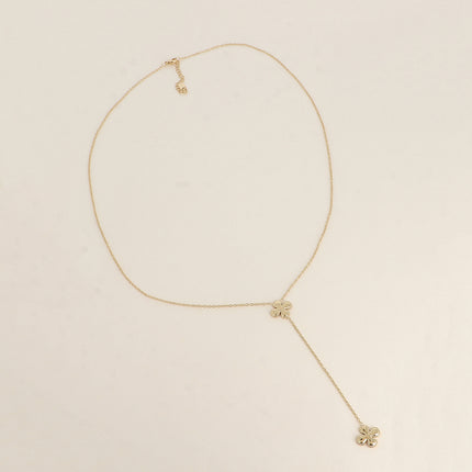 Collier Y - trèfles