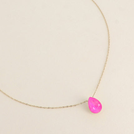 Collier Bertille - goutte et cristaux Swarovski®