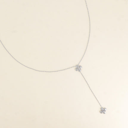 Collier Y - trèfles