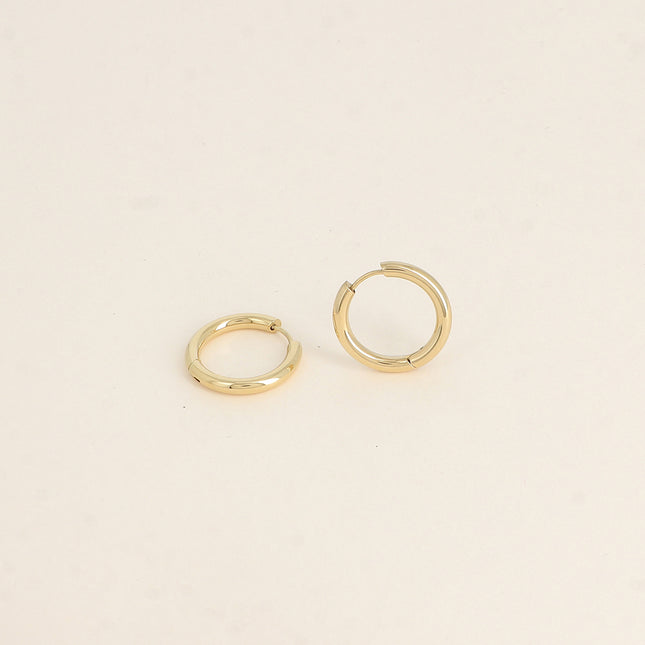 Hoop earrings - single ring 22mm