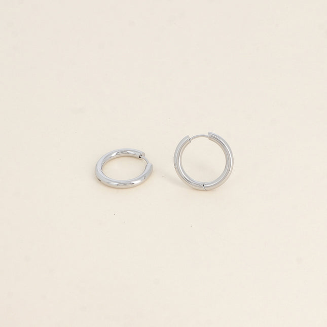 Hoop earrings - single ring 22mm