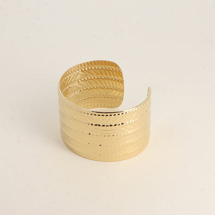Manchette Léaïs - lignes géométriques 4cm