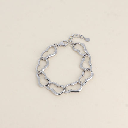 Bracelet - maille aux longs anneaux