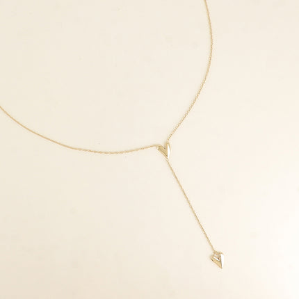 Collier Y - coeurs