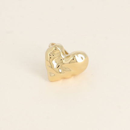 Bague Lyséane - coeur martelé