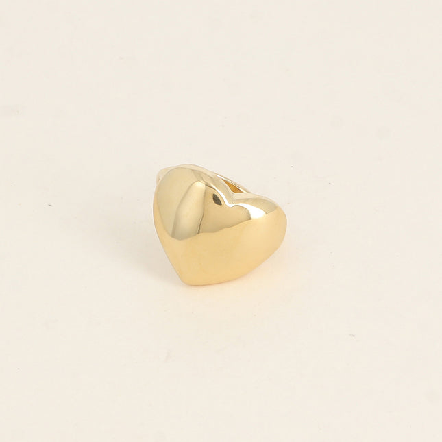 Bague - coeur lisse