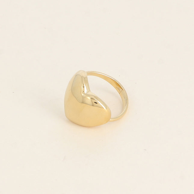 Bague - coeur lisse
