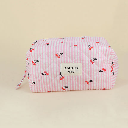 Grande trousse - en coton/polyester - 23 x 12 x 14 cm