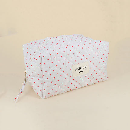 Grande trousse - en coton/polyester - 23 x 12 x 14 cm