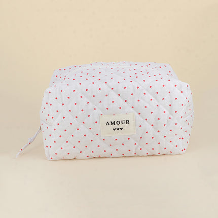 Grande trousse - en coton/polyester - 23 x 12 x 14 cm