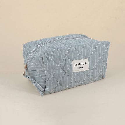 Grande trousse - en coton/polyester - 23 x 12 x 14 cm