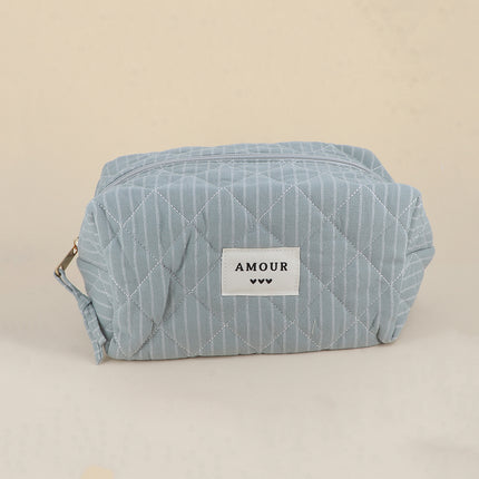 Grande trousse - en coton/polyester - 23 x 12 x 14 cm