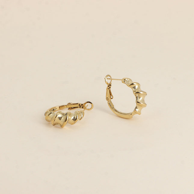 Hoop earrings - 23mm twisted ring
