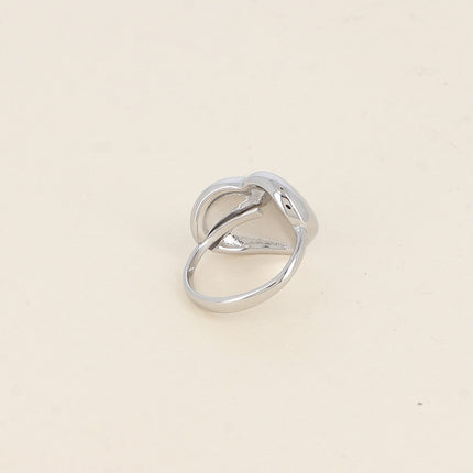 Bague - coeur lisse