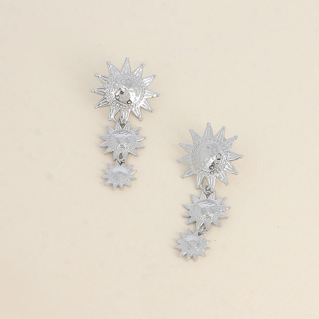 Dangle earrings - 3 pieces sun