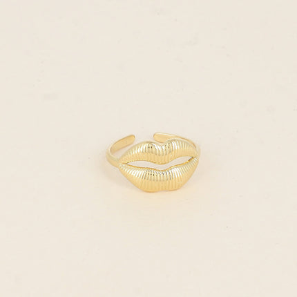 Bague - motif bouche