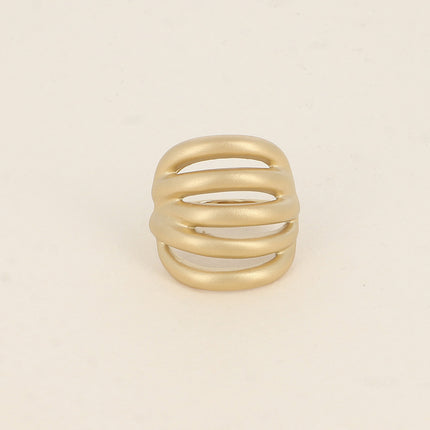 Bague - effet mat et formes ajourées