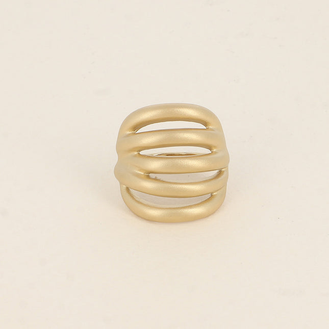 Bague - effet mat et formes ajourées