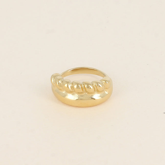Liorval Ring - 2-row, smooth and braided piece