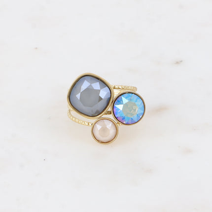 Bague Trilogie - cristaux Swarovski®