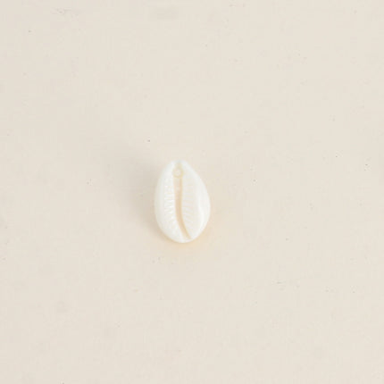 Perle - cauri blanc en résine