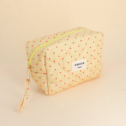 Trousse - AMOUR et 3 coeurs - 15 x 10 x 8 cm