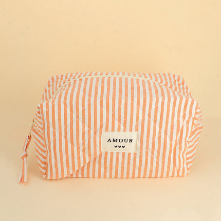 Grande trousse - en coton/polyester - 23 x 12 x 14 cm