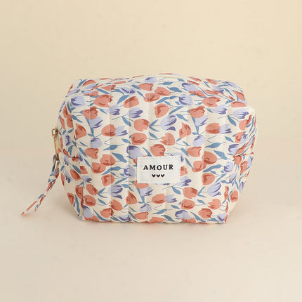 Trousse - AMOUR et 3 coeurs - 15 x 10 x 8 cm