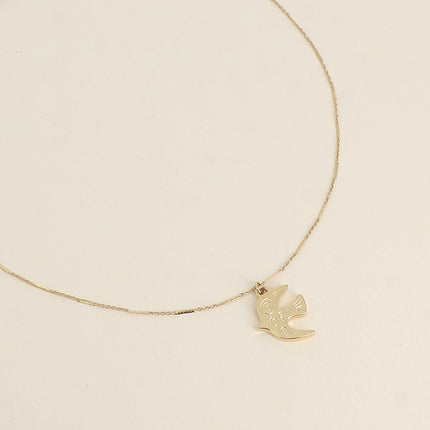 Collier Fidélia - pendentif oiseau
