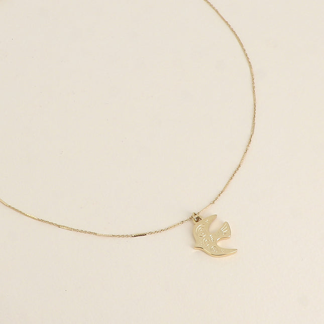 Fidelia Necklace - Bird Pendant