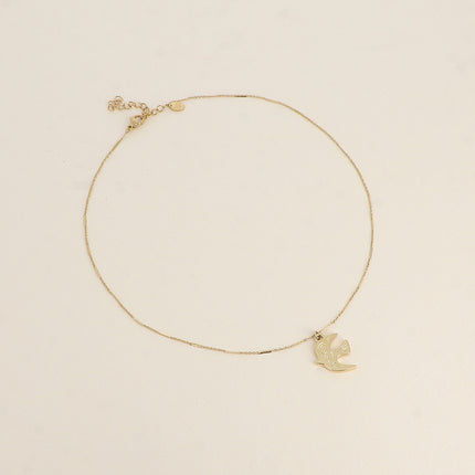 Collier Fidélia - pendentif oiseau