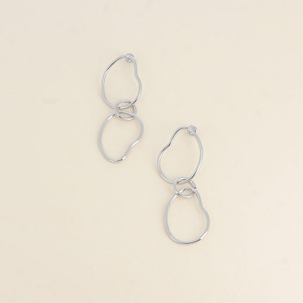 Drop earrings - 3 openwork pieces