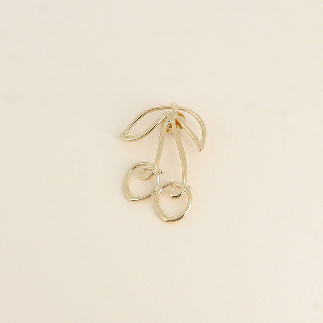 Pin - openwork cherry design
