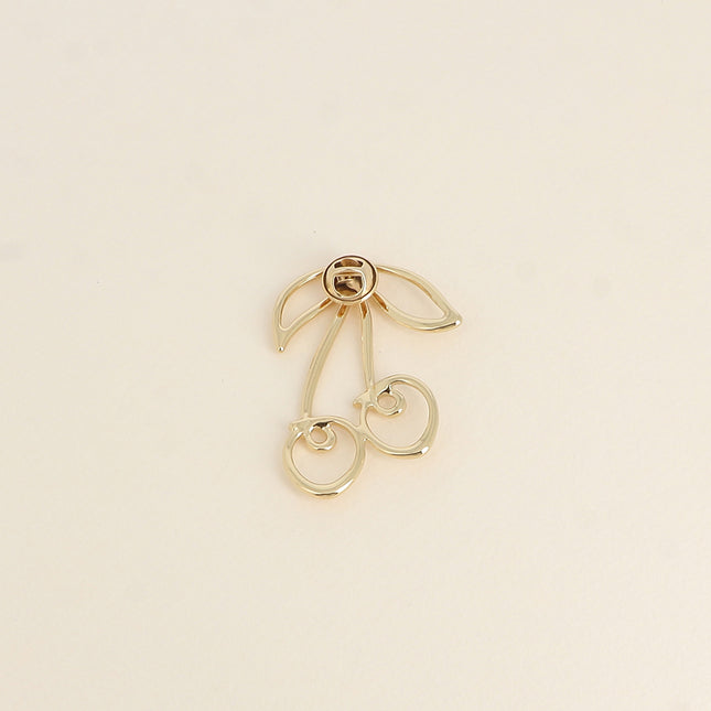 Pin - openwork cherry design