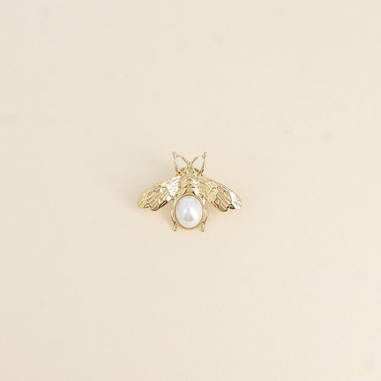 Pin - Scarab beetle with resin pearl