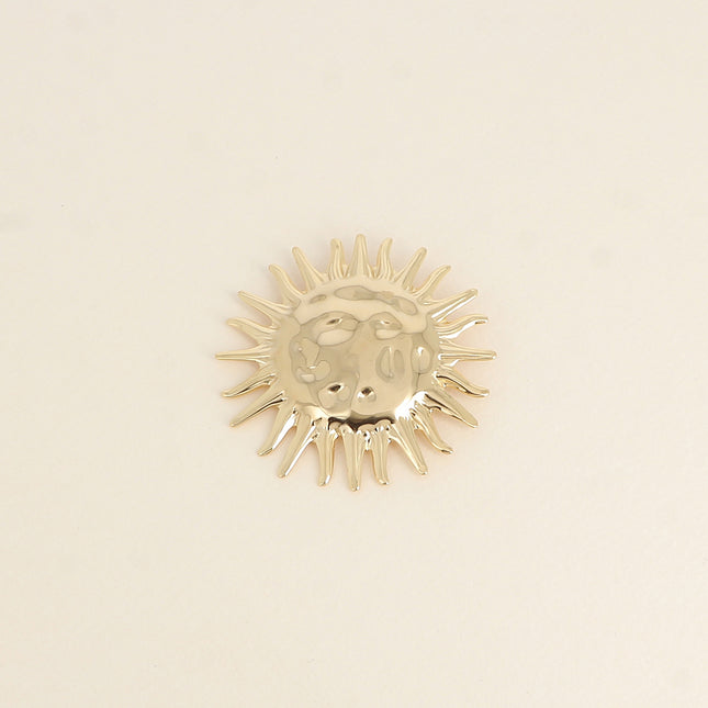 Broche - motif soleil 56 x 56 mm