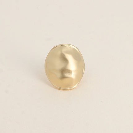 Bague Aulne - forme bombée martelée et mat