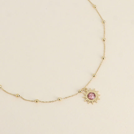 Collier Siloané - soleil et cristaux Swarovski®