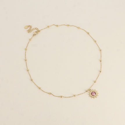 Collier Siloané - soleil et cristaux Swarovski®