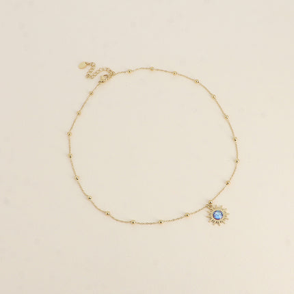 Collier Siloané - soleil et cristaux Swarovski®