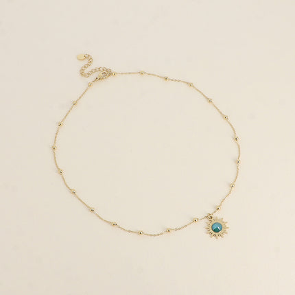 Collier Siloané - soleil et cristaux Swarovski®