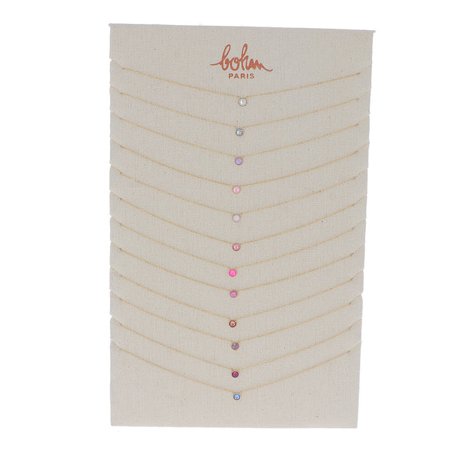 Kit de 24(12+12) colliers Sohan - doré - prix moyen de 5,40€/pc