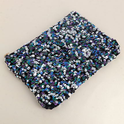 Pochette / Trousse - grandes paillettes rondes 20 x 14 cm