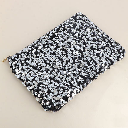Pochette / Trousse - grandes paillettes rondes 20 x 14 cm