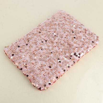 Pochette / Trousse - grandes paillettes rondes 20 x 14 cm