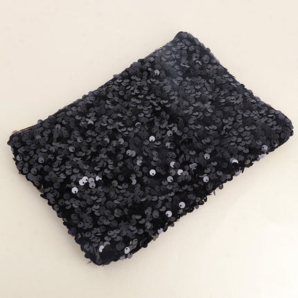 Pochette / Trousse - grandes paillettes rondes 20 x 14 cm